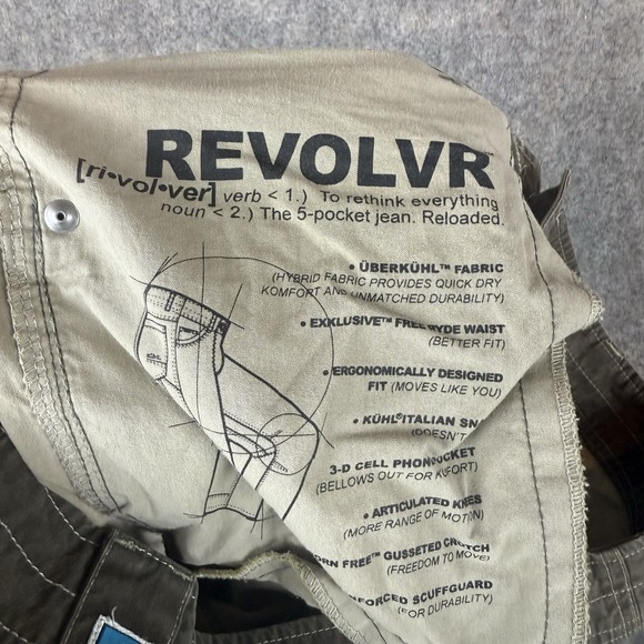 Kuhl Revolvr Pants Mens 38x32 Brown Outdoor Hiking Articulated Nylon Blend - Picture 6 of 11